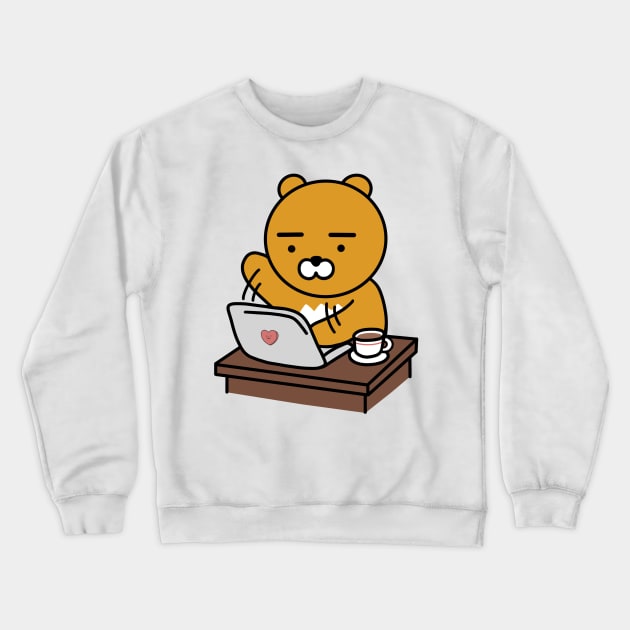 Hard Working Ryan | Latte Ryan | Cafe Ryan | Student Ryan Crewneck Sweatshirt by smileyfriend